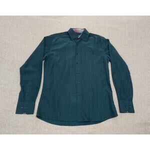 Hard Rock Black Label Men's Shirt Button Up Long Sleeve Black Size Small NWOT